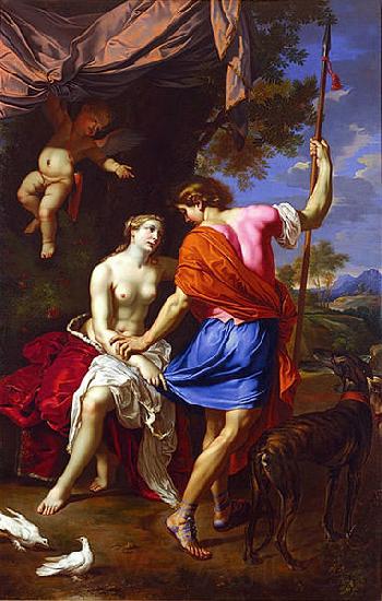 Nicolas Mignard Venus and Adonis France oil painting art